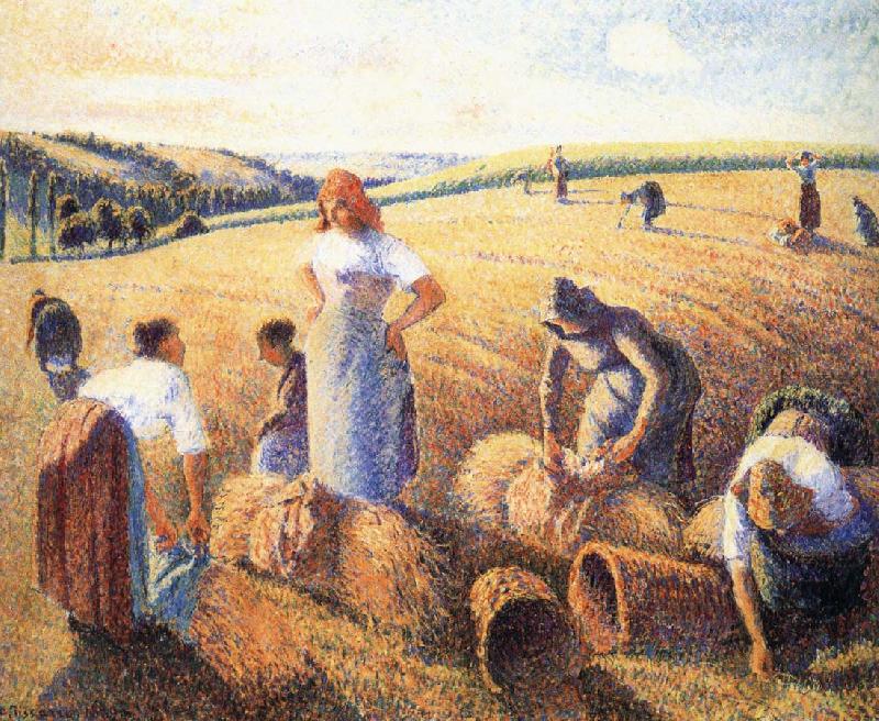Camille Pissarro Harvest oil painting picture